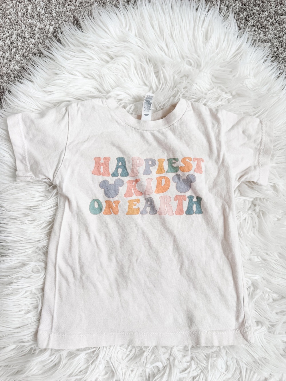 Disney Happiest Kid on Earth Retro Graphic Tee 3T